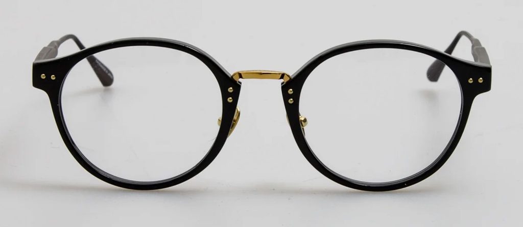 Okulary Linda Farrow Marco Oval Optical Frame in Black