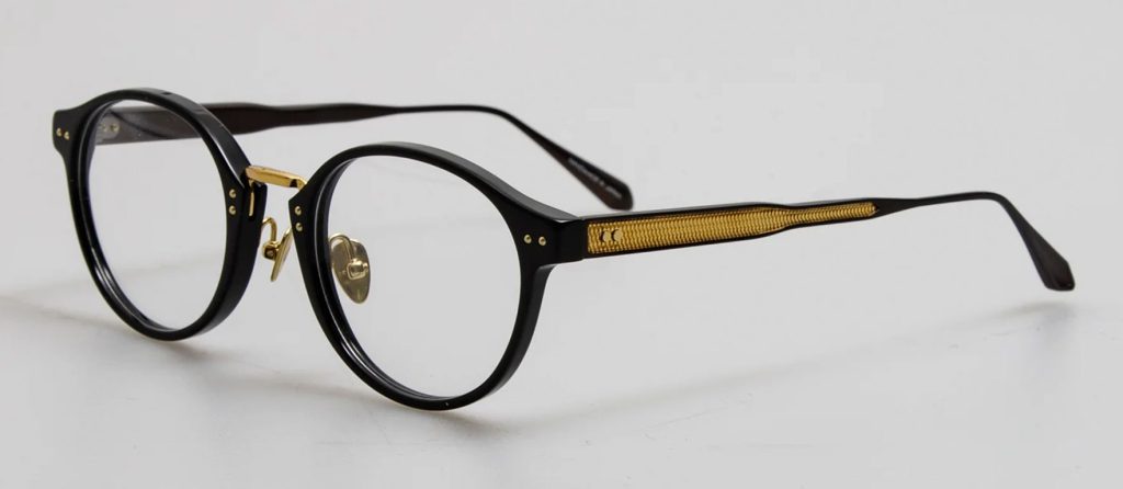 Okulary Linda Farrow Marco Oval Optical Frame in Black - hover